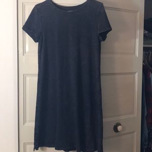 Distressed t shirt dress